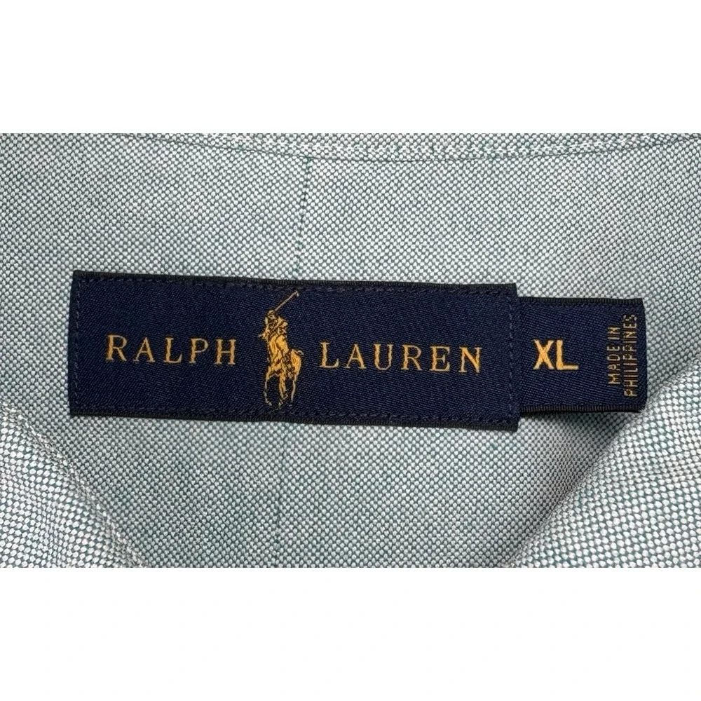Polo Ralph Lauren Classic Fit Oxford Shirt Mens XL‎ Button Up Aegean Blue